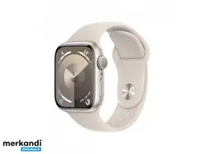 Apple Watch S9 Alloy. Correa deportiva GPS Starlight de 41 mm beige S/M MR8T3QF/A