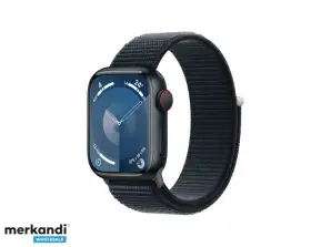 Apple Watch S9 ötvözet. 41 mm-es GPS Cellular éjféli sporthurok MRHU3QF/A