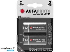 AGFAPHOTO batteri ultraalkalisk baby c 2-pakke