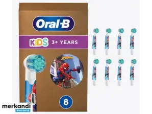 Oral B Kids Spiderman Cabezales de Cepillo 8pcs