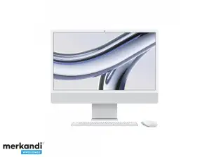 Apple iMac 24 4.5K M3 8 magos CPU 10 magos GPU 256GB 2023 ezüst MQRJ3D/A