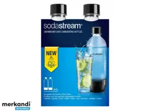 SodaStream Tritan Flaska 1L svart Duopack