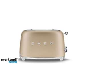 Smeg Toaster 2 Slots 50s Style Gold TSF01CHMEU