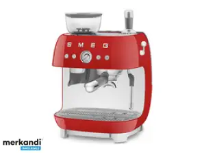 Smeg-espressokeitin Täysautomaattinen kahvinkeitin 50-luvun tyylinen punainen EGF03RDEU