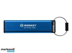 USB-флеш-накопитель Kingston 256 ГБ IronKey Keypad200 AES 256, несортированный IKKP200/256 ГБ