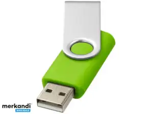 USB FlashDrive Butterfly 2GB Silber Grün