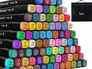 DOUBLE-SIDED MARKERS TOUCH MARKERS MEGA SET BAG 48 PCS WATERPROOF
