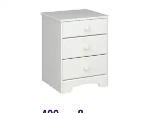 Bedside table - 3 drawers - sale only to professionals