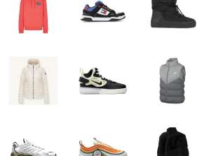 Nike, EA7, Colmar, Puma, Erkekler ve Kadınlar için New Balance Ayakkabı ve Giyim Karışımı