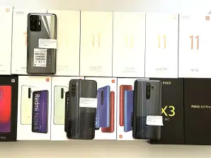 27 x Xiaomi Mi 11, 11T, 11T Pro, Redmi 8, 9, 9 Pro