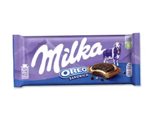 MILKA OREO sjokoladesandwich 100 GRS - 16 esker per pall - EAN: 7622210824721