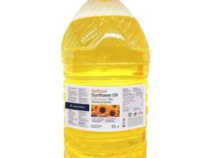 Raffiniertes Sonnenblumenöl Großhandel 10L PET Flasche auf Europalette 680L