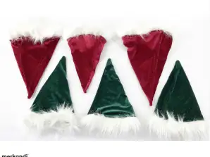 54 ks FERDY'S Detské vianočné čiapky Červené a zelené čiapky Doplnky, Textil veľkoobchod pre predajcov Maloobchod