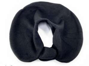 122 Pcs. Berlinsel Polar Fleece Neck Pillow with Zipper black/dark blue, buy wholesale remaining stock