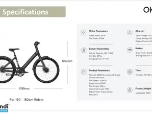 Speciale items, OKAI, Elektrische fiets / E-bike / EB 60 Bereik 100 km