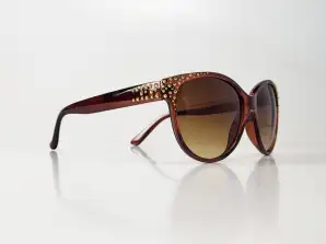 Bruine TopTen zonnebril met kleine studs SG14016UDKBR