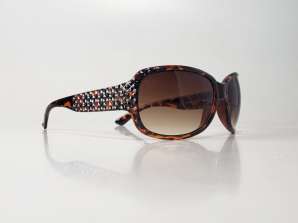 Bruine TopTen zonnebril met kristallen steentjes op pootjes SG14017UDM