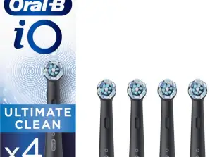 Oral-B iO Ultimate Clean - Børstehoveder - Sort - 4 stk. - Udsalg!