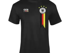 Alemanha Camisola Preto Euro 2024 - T-Shirt Masculino e Feminino - Alemanha Futebol - Merchandise European Championship