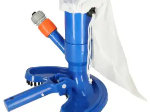 Kit de nettoyage de fond de bassin d’aspirateur de piscine avec sac réutilisable