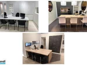 Set mit 3 Einheiten Büro Ausstellungsmodell