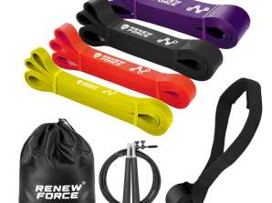 TRAINING BANDS SET WITH SKIPPING ROPE TB10