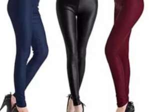 Leggings eco leather brand Miss21, sizes XS,S,M,L,XL, 3 colors