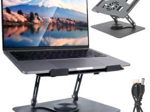 Nešiojamojo kompiuterio stalo stovas 17.3 colio reguliuojamas 360 aušinimo stovas