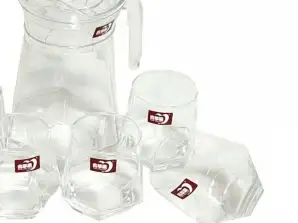 Delisoga Glass Water Set, 5 Pieces, Delisoga Glass Water Set, 5 Pieces,