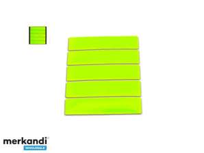 AUFKLEBER NEON REFLEKTIERENDE STREIFEN SET MIT 5 STÜCK 12,5 X 2,5 CM