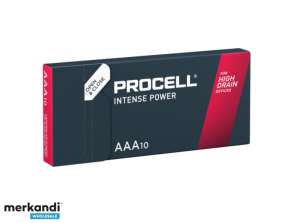 Pile Duracell PROCELL Intense Micro, AAA, LR03 1.5V (Paquet de 10)