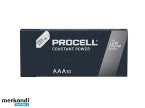 Akkumulátor Duracell PROCELL Constant Micro, AAA, LR03 1.5V (10-csomag)
