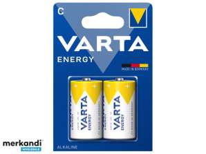 Baterie Varta Alkaline, Baby, C, LR14, 1,5 V - Energie, Blister (Pachet de 2)
