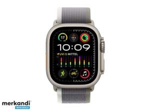 Apple Watch Ultra2 Titanium 49 mm GPS šūna. Cilpa zaļa/pelēka M/L MRF43FD/A