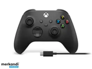 Microsoft Xbox Series X Oyun Kumandası, USB C Kablosu dahil karbon siyahı 1V8 00002