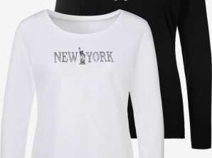 Стокові жіночі футболки з рукавами, адреси оптових продавців B2B, весняно-літній сезон, змішані піддони