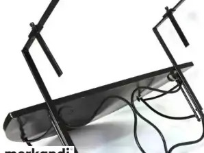 Parvekepöytä GreenYard® puolipyöreä 76 x 38 cm keraaminen ripustuspöytä mosaiikkikuviolla, 77 kpl. A-varasto
