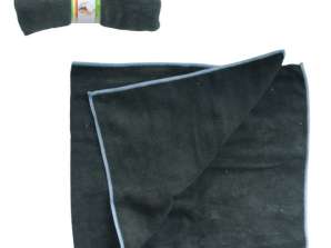 TOWELS TOWELS CLOTHS MICROFIBER CLOTHS BLACK 33 X 73 CM