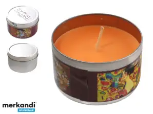 ORANGE SCENTED CANDLES IN A CAN