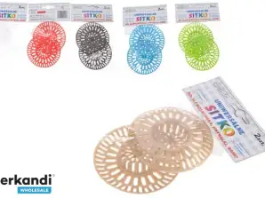 UNIVERSAL SINK STRAINERS WASHBASINS PLASTIC PLASTIC 2 PIECES ASSORTED COLORS