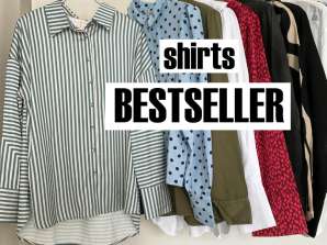 Bestseller damesoverhemden met lange mouwen mix