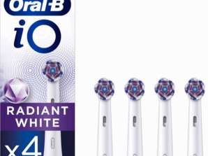 Oral-B iO Radiant White - Kartáčkové hlavice - 4 kusy pro zubní kartáčky Oral-B IO