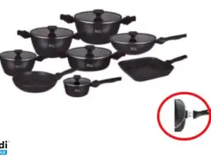 Cookware Set 33 Pcs Induction Cooking Pot Set Pans Non-stick Removable Handles