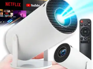 Projector Projector Android TV WiFi FULL HD Portable SMART Rotary Speaker YL01