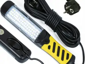 LED WORKSHOP FLASHLIGHT LAMP HOOK CABLE MAGNET ROTATING CAR
