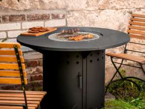 Ambiente fire table round (coal)