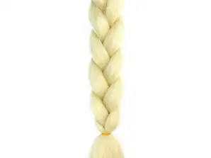 BRITISH Sintetička kosa, šarene pletenice, dredovi, pramenovi, 60 CM, plava, XJ4793