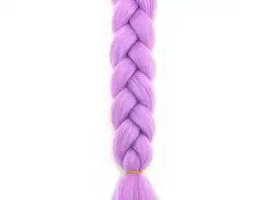 BRAID: Synthetic hair, colorful braids, dreadlocks, highlights, 60 CM, VIOLET XJ4618