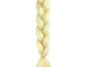 FLÄTAT Syntetiskt hår färgglada flätor dreadlocks höjdpunkter 60 CM blond XJ4620