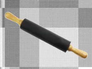 Rodillo de Silicona TOPFANN negro 42x5,5 cm Silicona Bambú